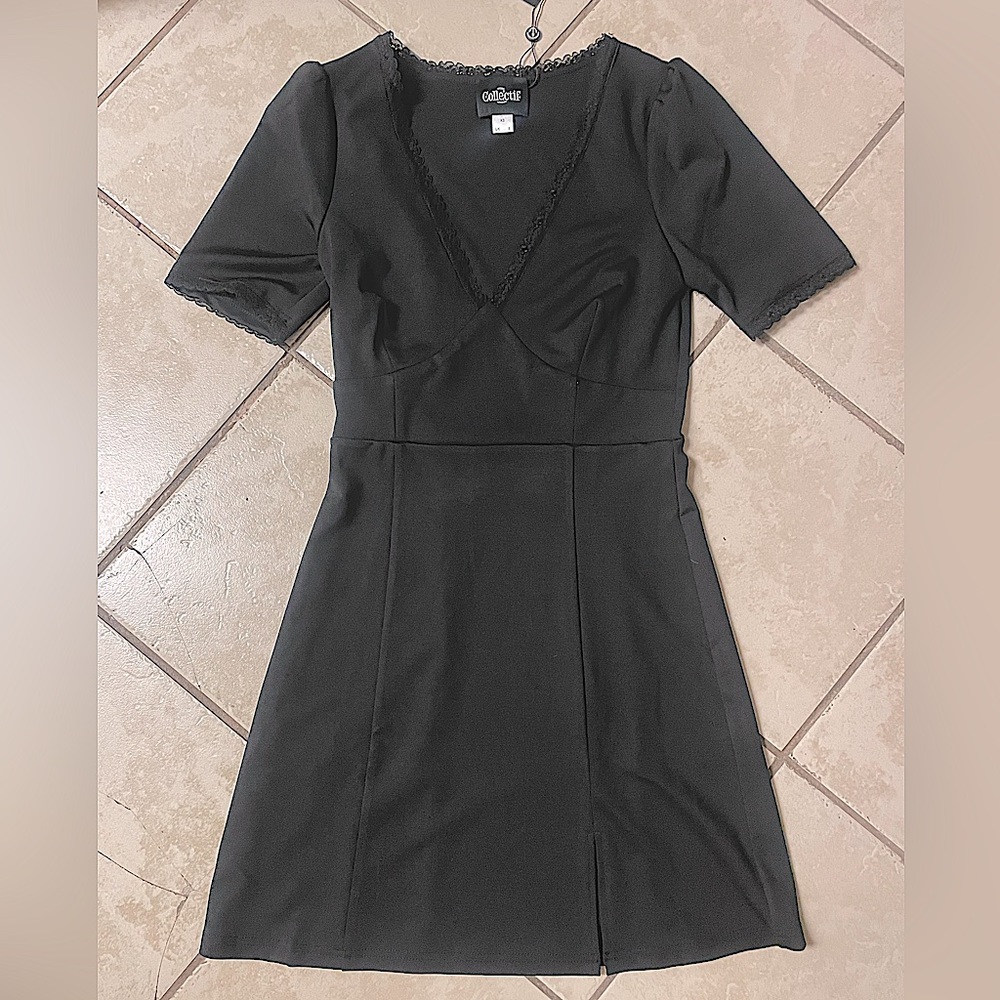 NWT Collectif Black Vega Mini Dress New